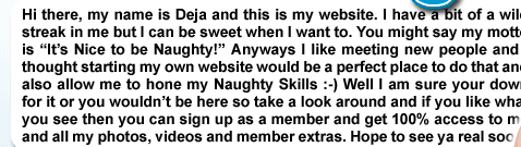 Join TeenDeja.com now and talk to her live!!!